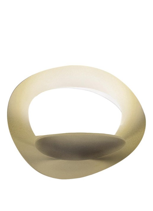 Artemide Pirce Micro Parete wandlamp LED 3000K - zacht wit - voorkant goud