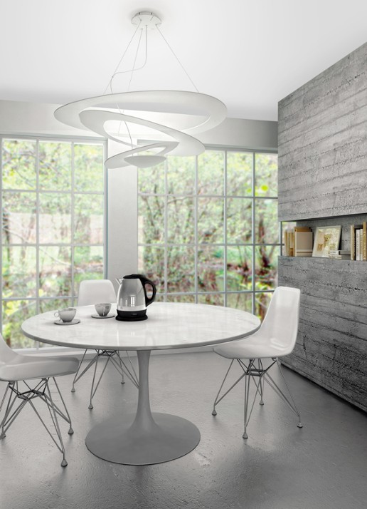 Artemide Pirce Micro Sospensione hanglamp LED - detail 3 wit