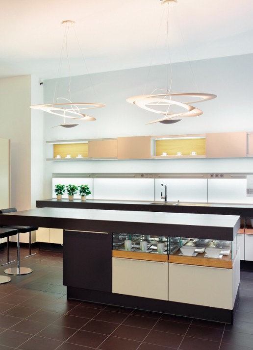Artemide Pirce Micro Sospensione hanglamp LED - voorkant 2 wit