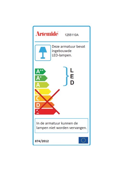 Artemide Pirce Mini Soffitto plafondlamp LED - detail 4 wit