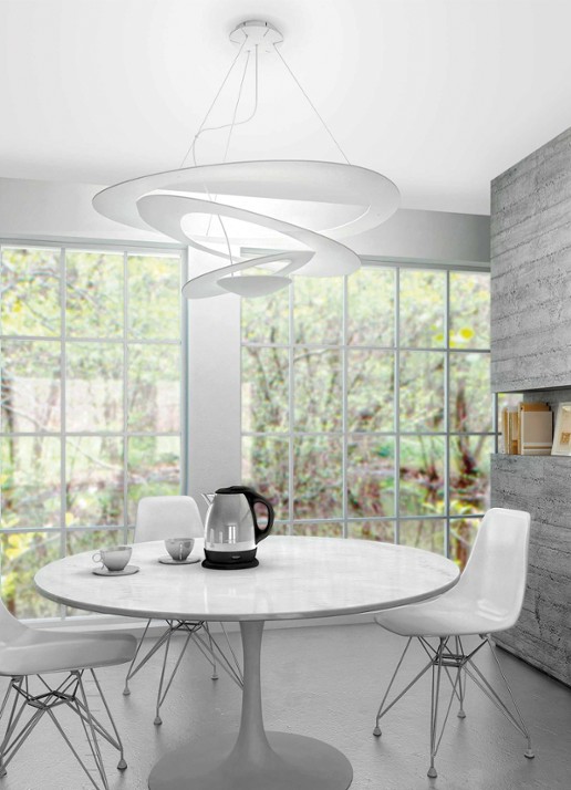 Artemide Pirce Mini Sospensione LED hanglamp 23 x Ø67 cm - voorkant 2 goud