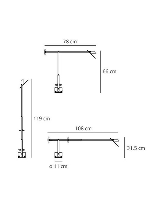 Artemide Tizio bureaulamp retrofit - detail 5 zwart
