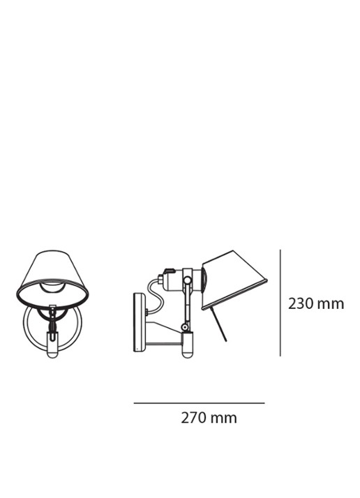 Artemide Tolomeo Faretto wandlamp 23 cm x Ø14,5 cm  - detail undefined