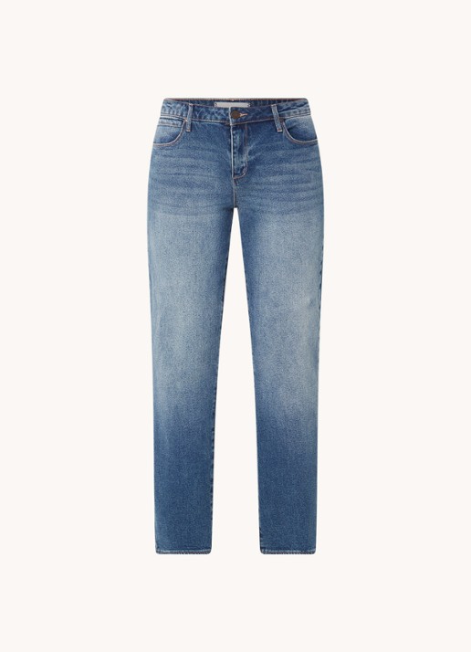 Articles of Society Rene mid waist tapered fit jeans met medium wassing - voorkant 3 indigo