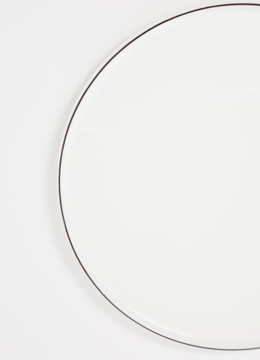 ASA Á Table Ligne Noire dinerbord 26,5 cm - detail wit