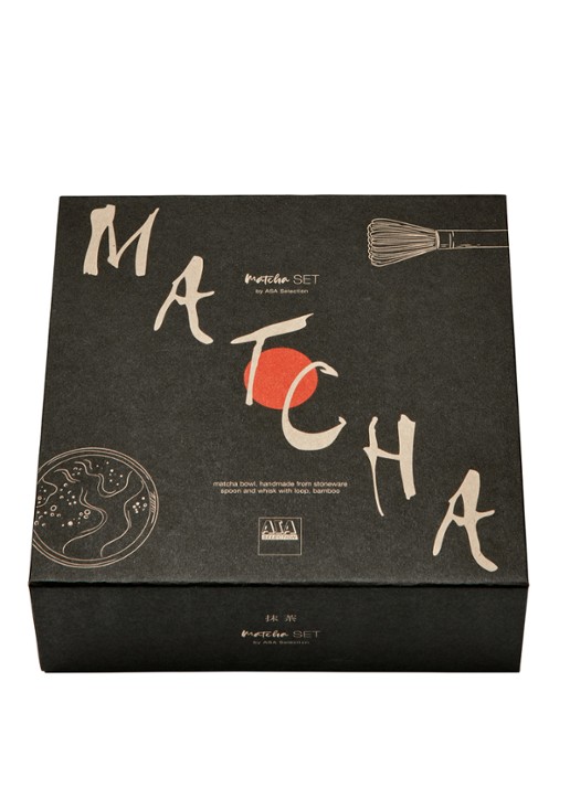 ASA Matcha serviesset in geschenkdoos 3-delig - achterkant 3 zwart