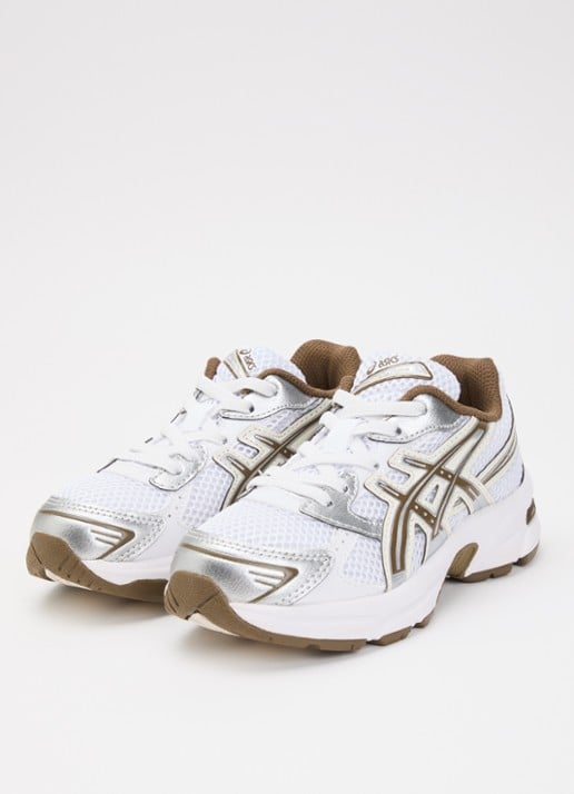 ASICS Gel-1130 sneaker met mesh details - voorkant 3 wit