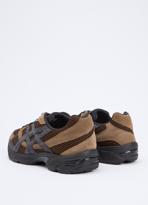 ASICS Gel-1130 sneaker met suède details - achterkant 5 donkerbruin