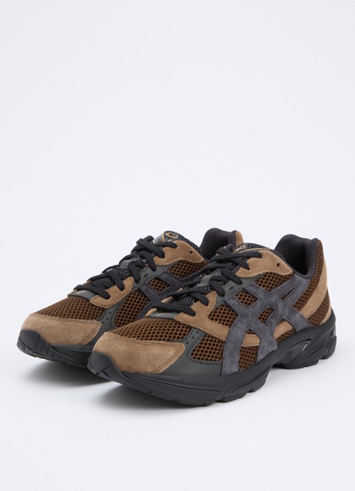 ASICS Gel-1130 sneaker met suède details - detail 2 donkerbruin
