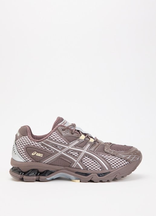 ASICS Gel-Nimbus 10.1 sneaker van mesh met metallic details - voorkant 5 bruin