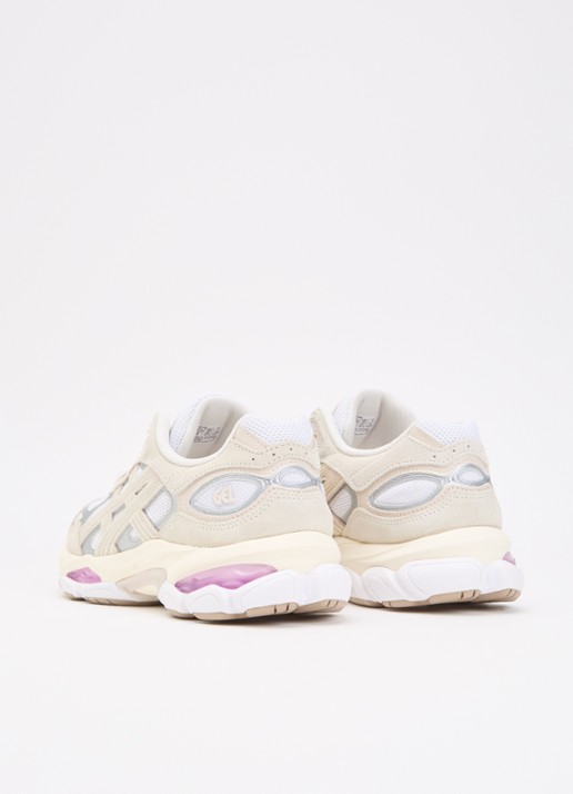 ASICS Gel-Nyc 2.0 sneaker met leren details - achterkant 2 creme