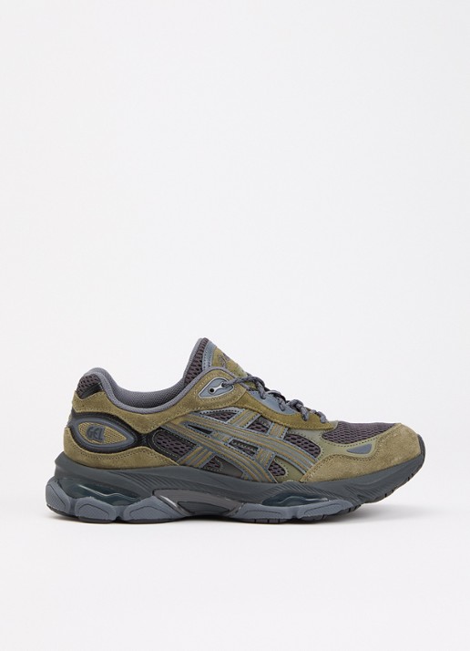 ASICS Gel-Nyc 2.0 sneaker met suède details - voorkant 5 bronsgroen