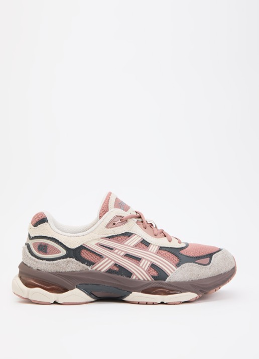 ASICS Gel-Nyc 2.0 sneaker met suède details - voorkant 4 beige