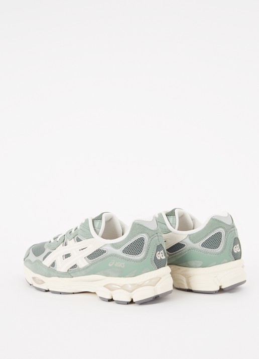 ASICS Gel-Nyc sneaker met suède details - achterkant 2 olijfgroen