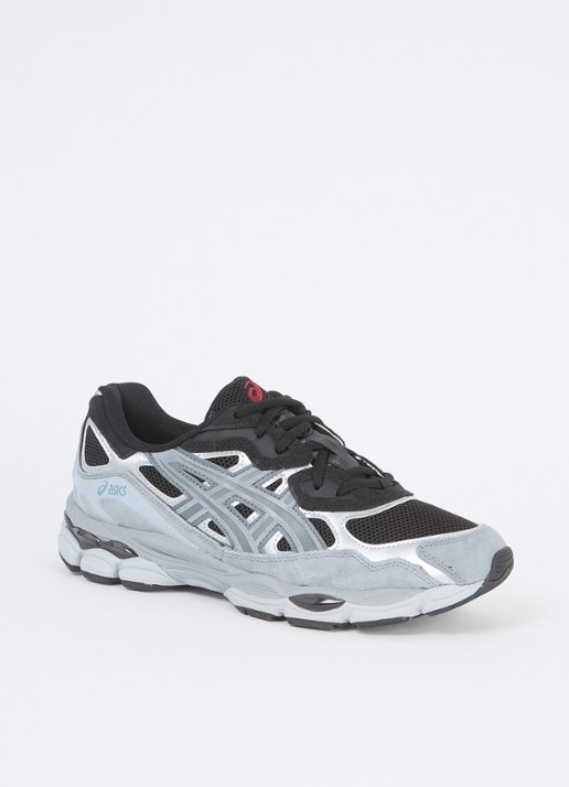 ASICS Gel-Nyc sneaker met suède details - voorkant blauwgrijs
