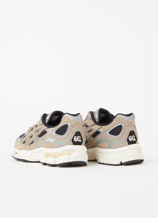 ASICS Gel-Nyc sneaker met suède details - achterkant beige