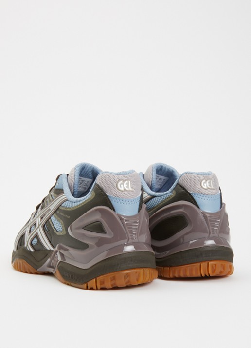 ASICS Gel-Resolution 5 sneaker van mesh met metallic details - achterkant 4 donkerbruin