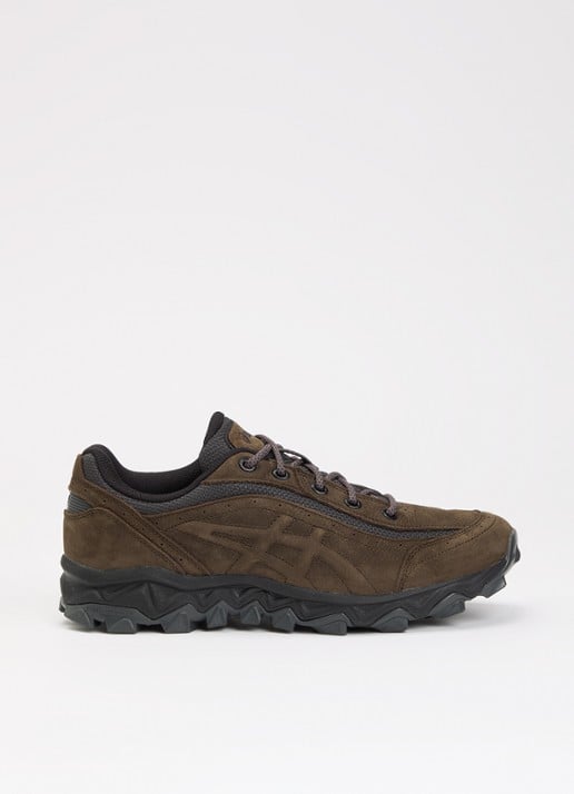 ASICS Gel-Transcend sneaker van suède - voorkant 4 zwart