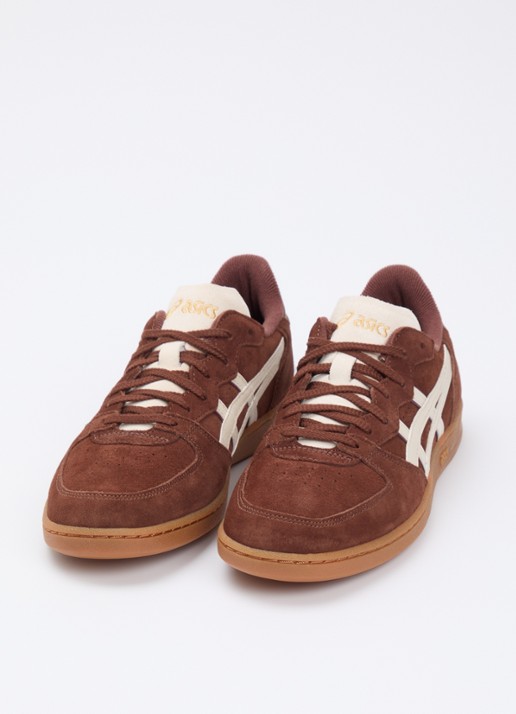 ASICS Skyhand OG sneaker van suède - detail bruin