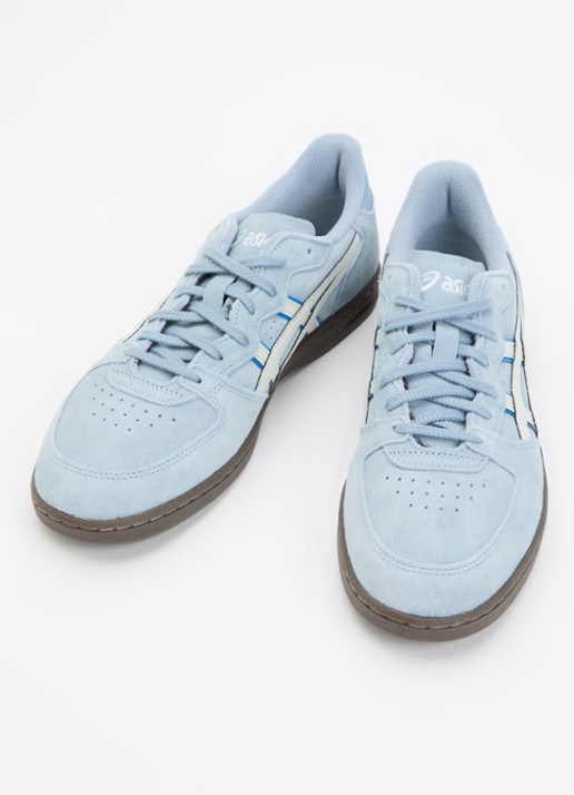 ASICS Skyhand OG sneaker van suède - detail lichtblauw