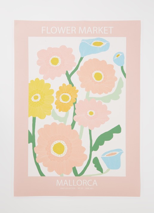 Astrid Wilson Mallorca print 50 x 70 cm - voorkant 2 zalmroze