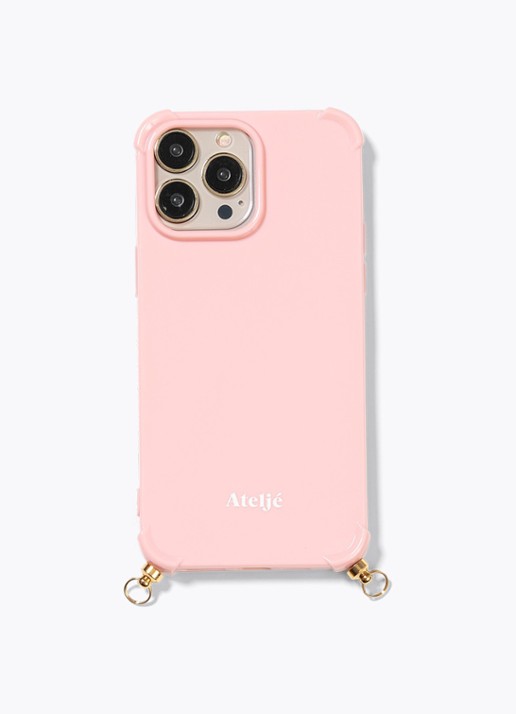 Ateljé Telefoonhoes voor iPhone 13 Pro - voorkant lichtroze