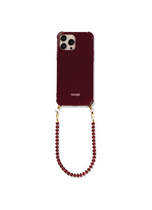 Ateljé Telefoonhoes voor iPhone 14 Pro Max - detail 4 bordeauxrood