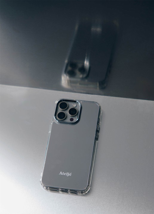 Ateljé Telefoonhoes voor iPhone 14 Pro Max - achterkant 4 zilver