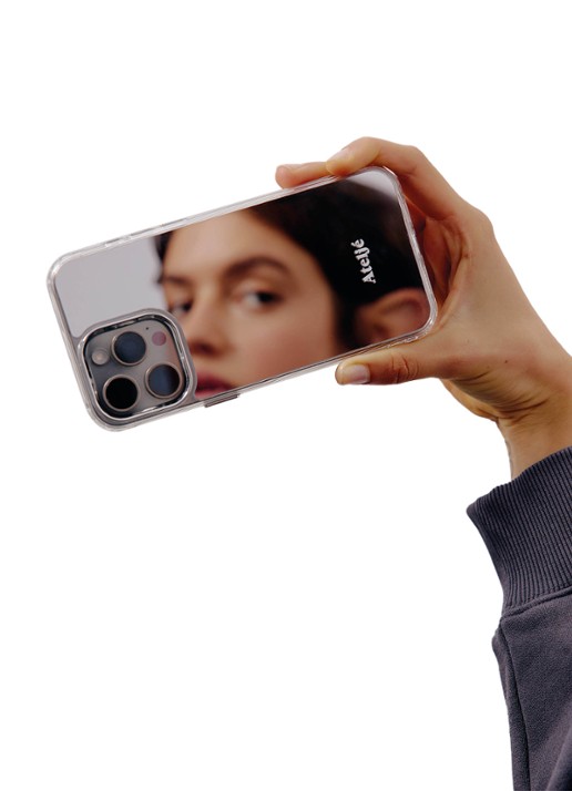 Ateljé Telefoonhoes voor iPhone 14 Pro Max - voorkant 2 zilver