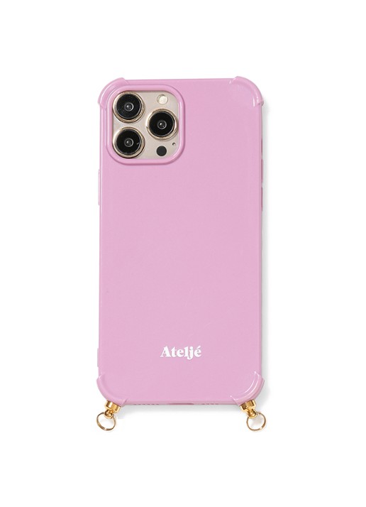 Ateljé Telefoonhoes voor iPhone 14 Pro  - voorkant roze