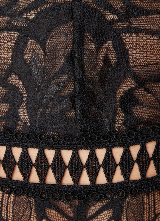 Aubade After Hours bustier van kant - detail 5 zwart