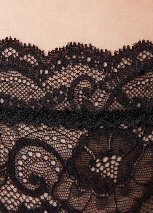 Aubade Boîte à Désir slip van kant met cut-out detail  - detail 4 zwart