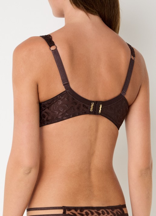 Aubade Crazy In Love beugel bh van mesh - achterkant 5 bruin