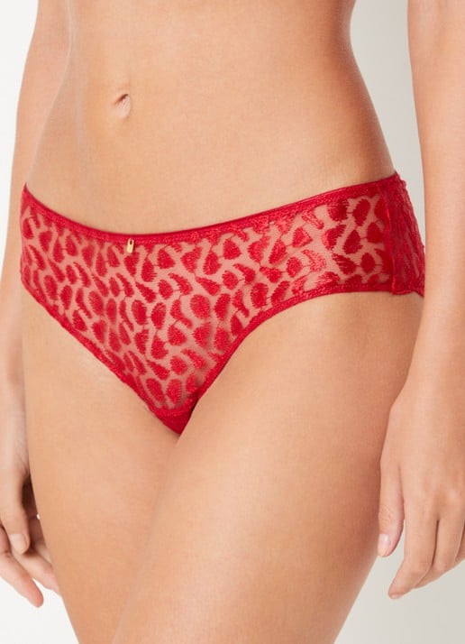 Aubade Crazy In Love hipster van mesh - voorkant 5 rood