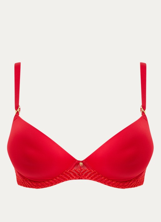 Aubade Push-up bh met mesh en borduring