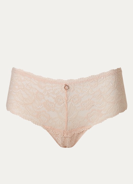 Aubade Rosessence Care shorty van kant - voorkant oudroze