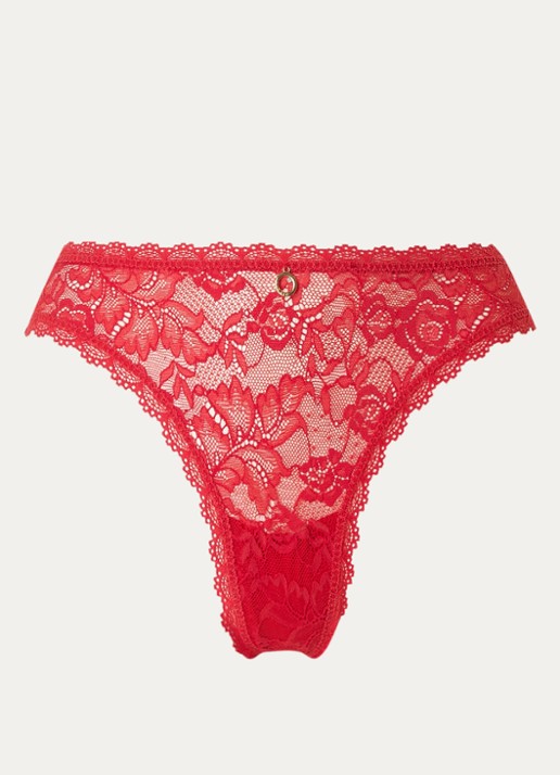 Aubade Rosessence tanga van kant - voorkant 4 rood