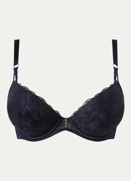 Aubade Satin Memories voorgevormde beugel bh met overlay van kant