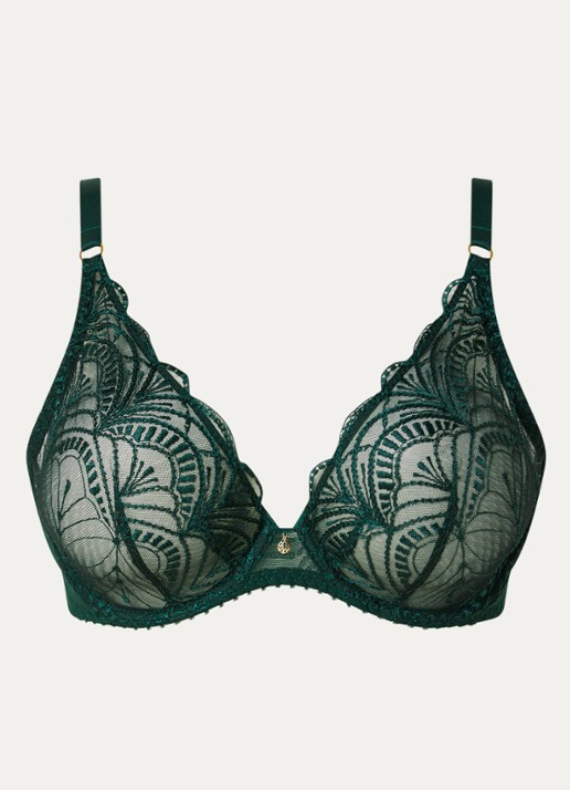 Aubade Vibes beugel bh van mesh met borduring