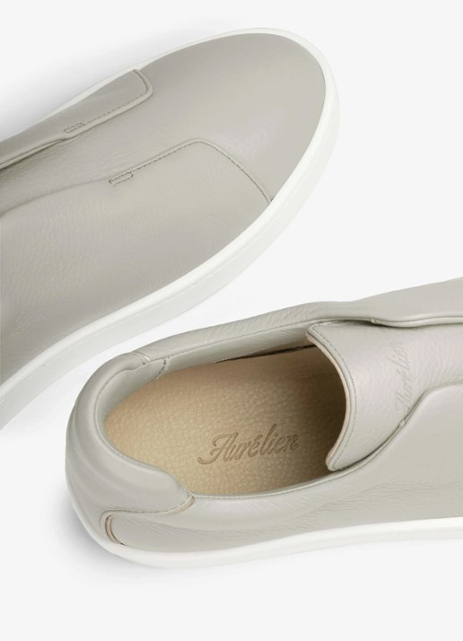 Aurélien AUR3 sneaker van kalfsleer - detail 2 light grey-50 / grijs