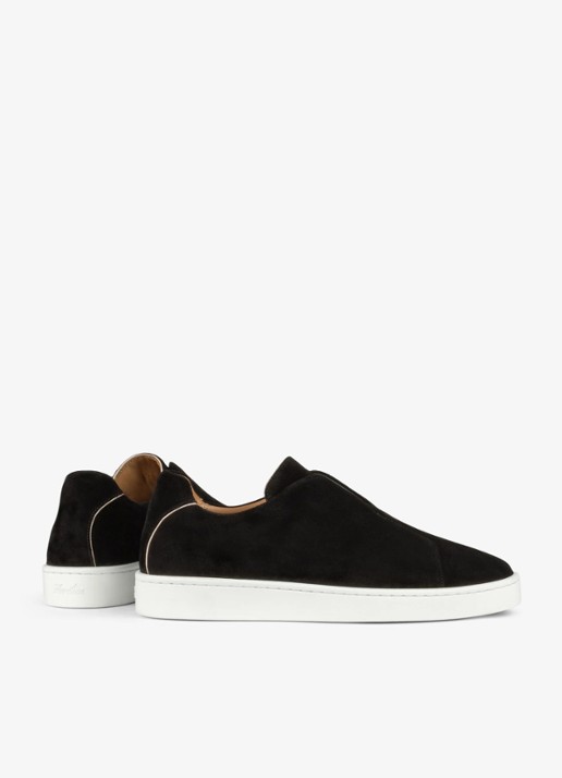 Aurélien AUR3 sneaker van suède - achterkant black-1 / zwart