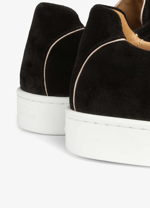Aurélien AUR3 sneaker van suède - detail 3 black-1 / zwart