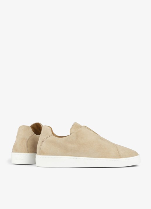 Aurélien AUR3 sneaker van suède - achterkant 2 beige-260 / beige
