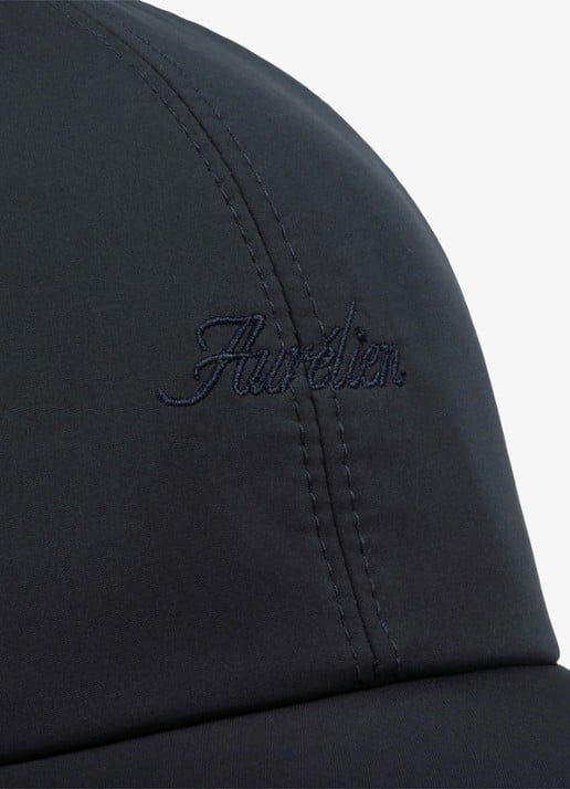 Aurélien Baseball pet met logo - detail navy-410 / blauw