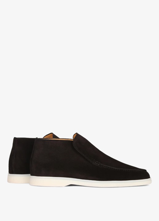 Aurélien City loafer van suède - achterkant black-1 / zwart