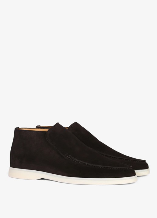 Aurélien City loafer van suède - detail 2 black-1 / zwart