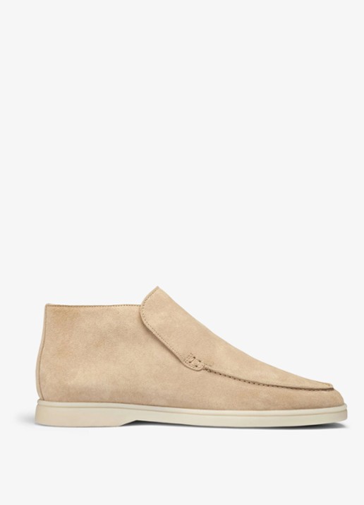 Aurélien City loafer van suède - voorkant 4 beige-260 / beige