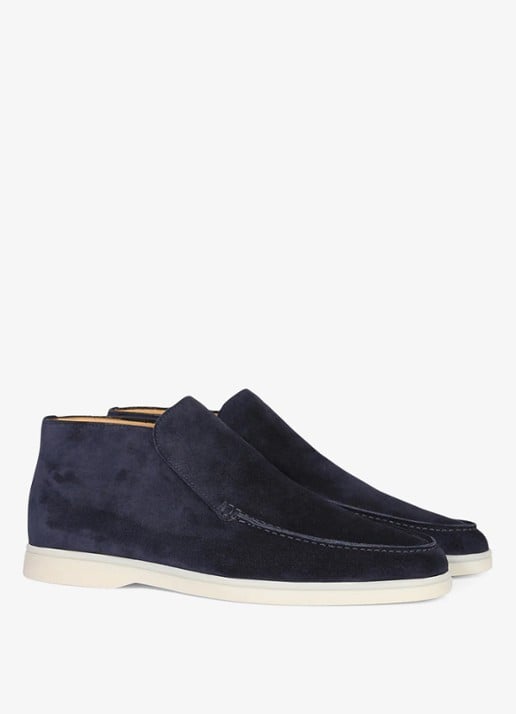 Aurélien City loafer van suède - detail 4 navy-410 / blauw