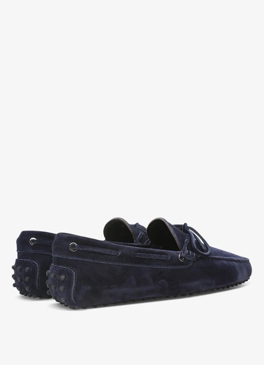 Aurélien Driving mocassins van suède - achterkant 4 navy-410 / blauw