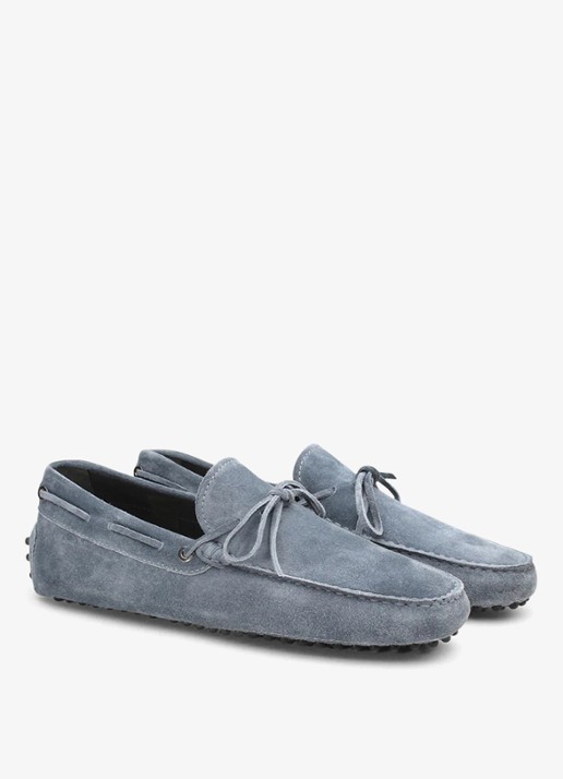 Aurélien Driving mocassins van suède - detail light blue-450